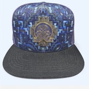 Geometric Pattern Snapback Hat